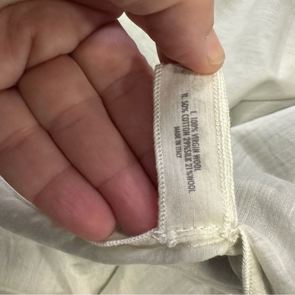 Sara Lanz Designer Black Virgin Wool Cut Out Perforated Overlay Pleated Dress S - Picture 12 of 13